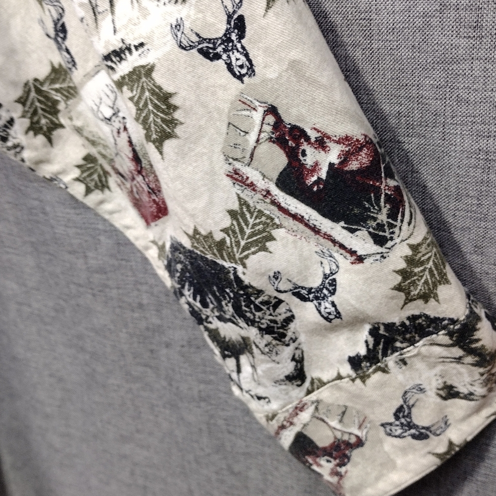 Magellan Deers Print Button Shirt Mens XXL Multicolor Outdoor Hiking Hunting - Picture 3 of 8